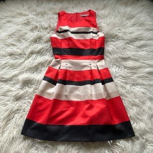 Eliza J Striped Fit &‎ Flare Dress